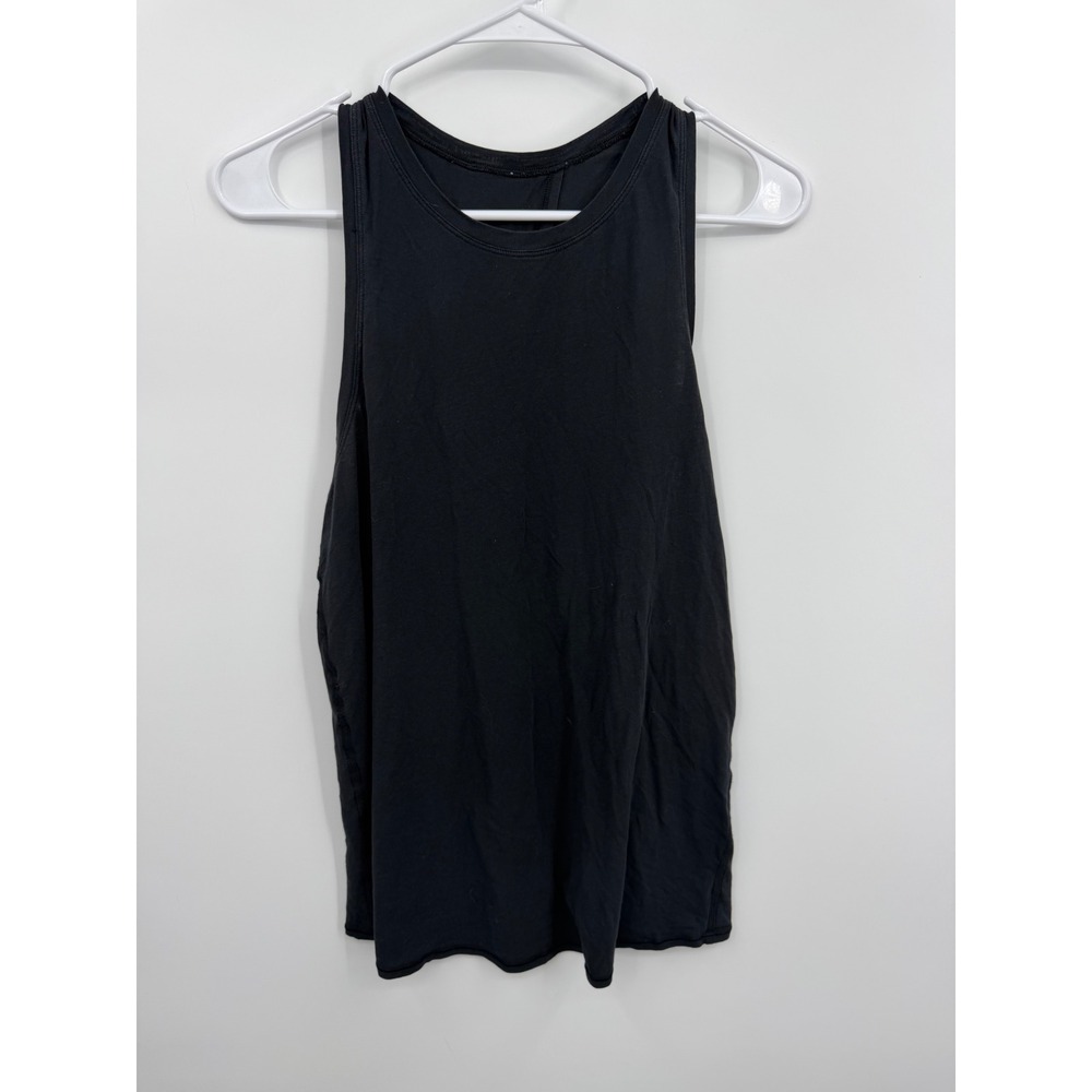 Lululemon All Tied Up Tank Top Womens 4 Black Sleeveless Openโ Back Yoga Workout
